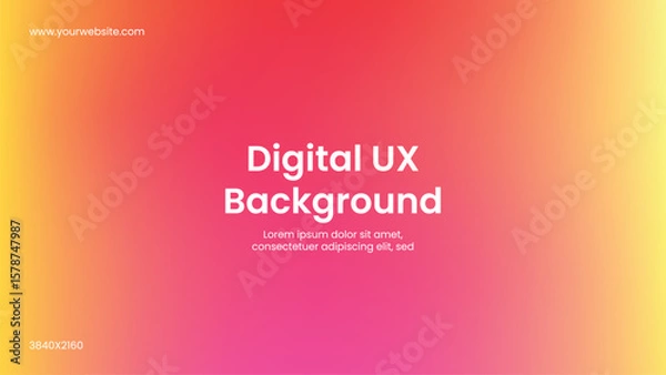 Fototapeta modern digital ux design background or vector gradient background website design. 
