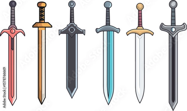 Obraz Cartoon sword material	
