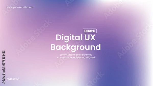 Fototapeta modern digital ux design background or vector gradient background website design.