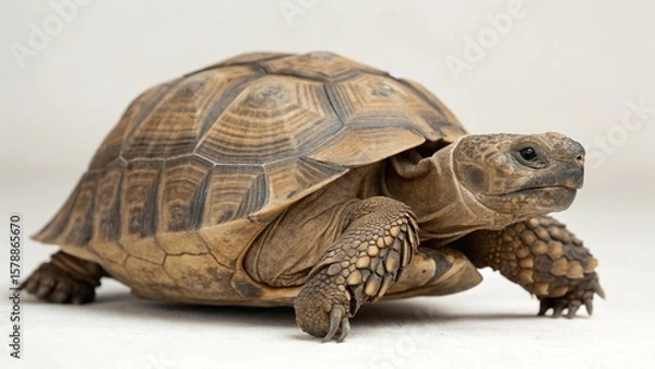 Fototapeta Gopher Tortoise on studio background