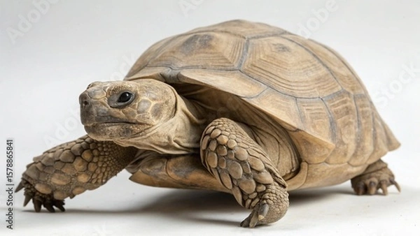 Fototapeta Gopher Tortoise on studio background