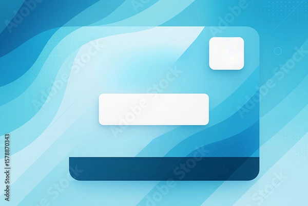 Fototapeta abstract blue background with squares