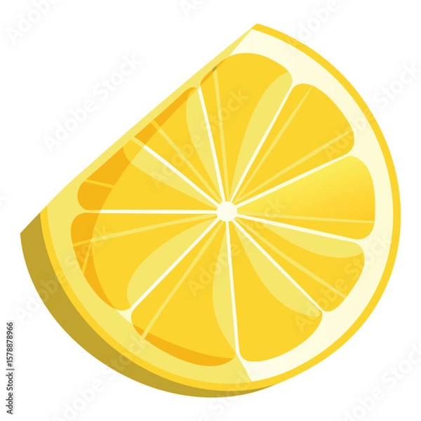 Fototapeta Fresh Sliced Lemon Graphics