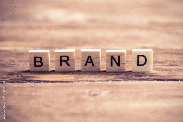 Fototapeta business conceptual word of wooden elements with letters