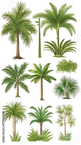 Fototapeta 緑陰の楽園図鑑