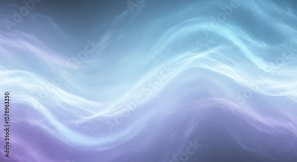 Fototapeta Abstract Smoke Effect Background - Swirling Light Blue and Lavender Smoke, dreamy and ethereal backdrop.