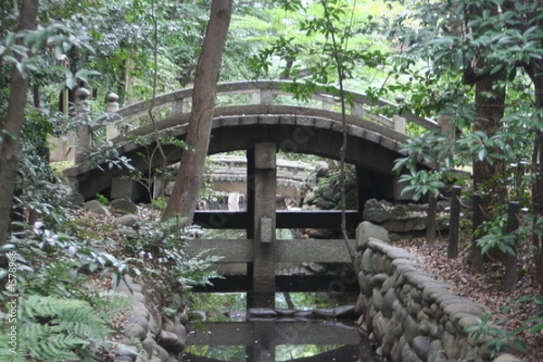 Obraz old japanese bridge