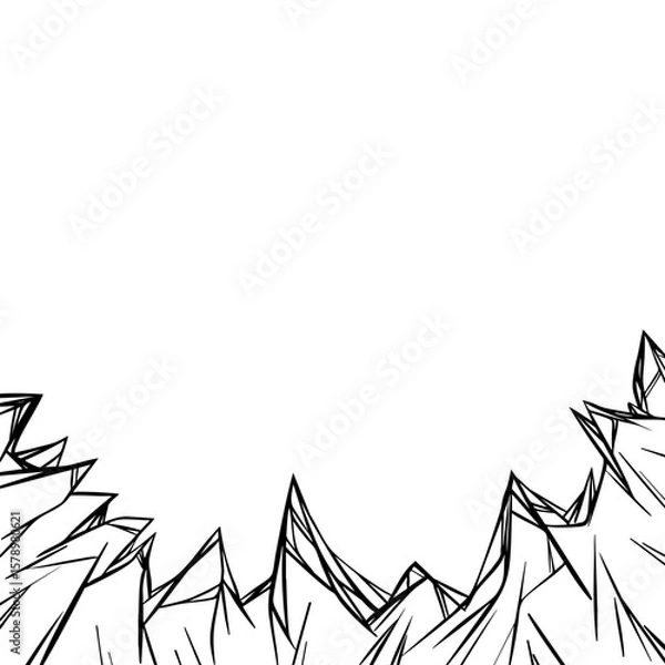 Obraz Broken glass picture is suitable as a background image. It's a vector image.	
