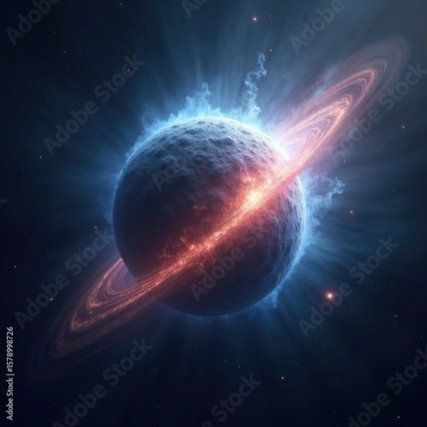 Obraz sun and planet