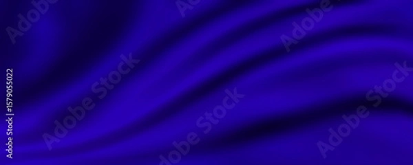 Obraz 優雅な高貴な雰囲気の曲線を描く青紺色横長フリル柄テクスチャー
