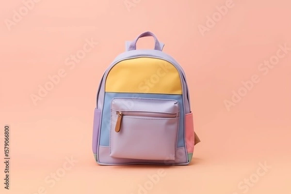 Fototapeta cool backpack for going to school with a variety of cute colors