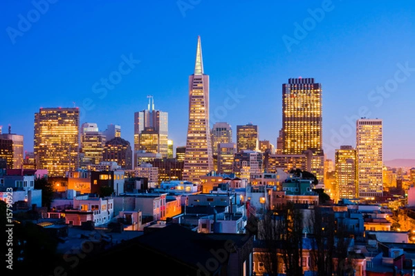 Fototapeta San Francisco at night