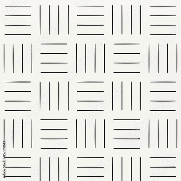 Fototapeta Modern Line Art Grid Design