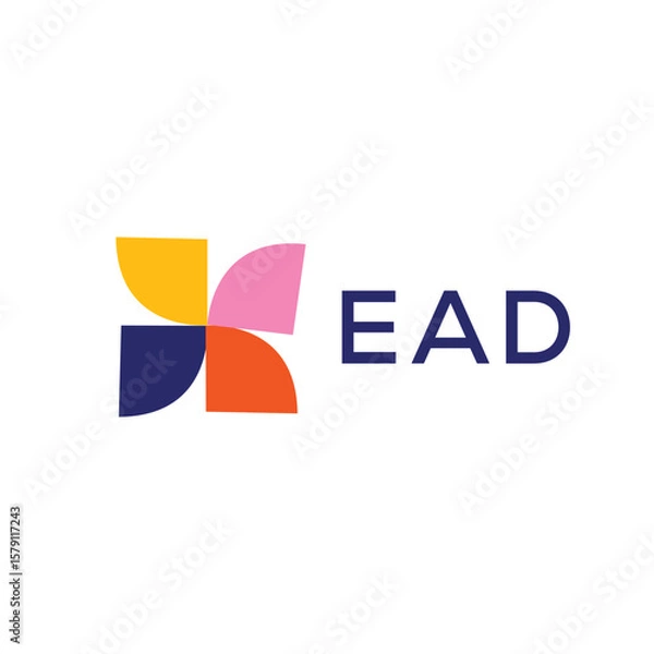 Obraz EAD Letter Initial Logo Design Template Vector Illustration