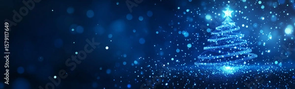 Obraz A winter scene with a magical Christmas Tree