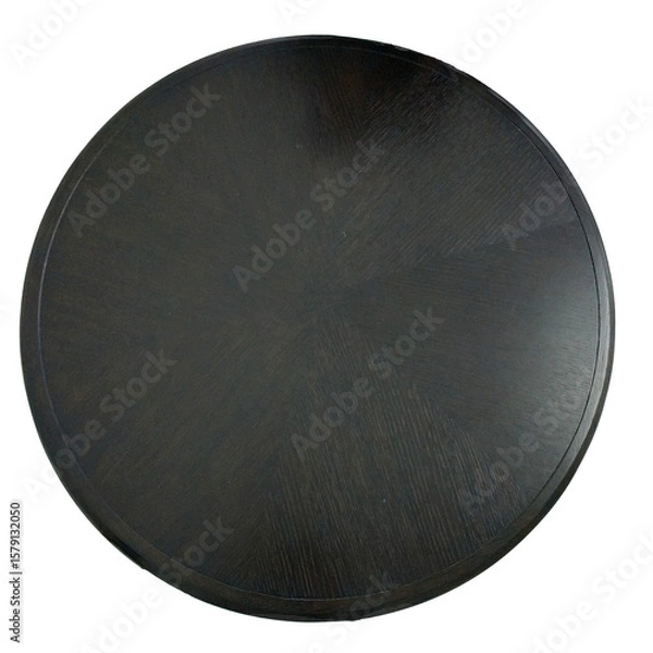 Fototapeta black round table isolated object