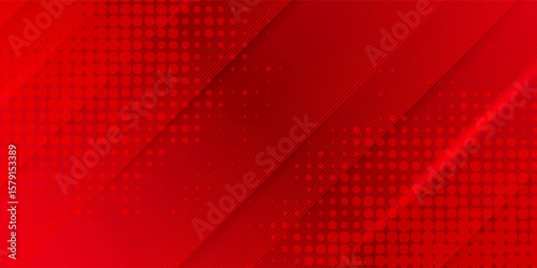 Obraz red background, overlapping lines, vector