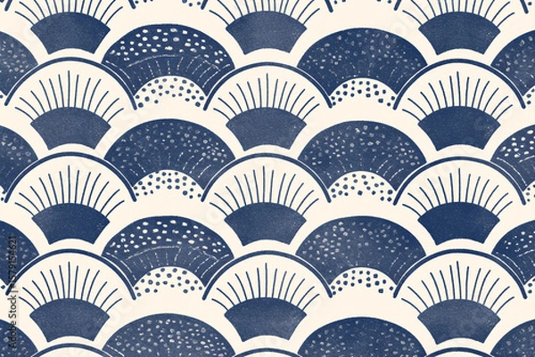 Obraz 和柄の背景・壁紙（和風・レトロ）