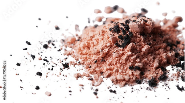 Fototapeta Abstract Colorful Powder Explosion on Transparent Background