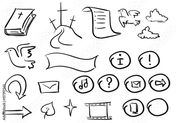 Fototapeta bible doodle2