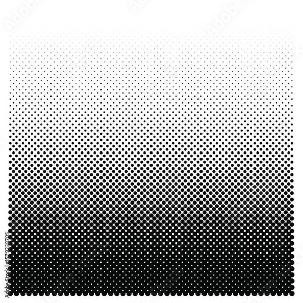 Obraz fully editable halftone linear gradient