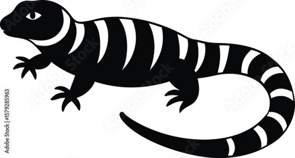 Obraz gila monster on white background.eps