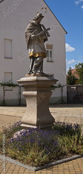 Obraz Statue of Sankt Johann from Nepomuk in Lednice,Moravia,South Moravia,Czech republic
