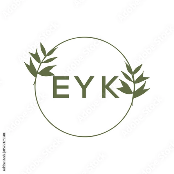 Obraz EYK Letter Initial Logo Design Template Vector Illustration
