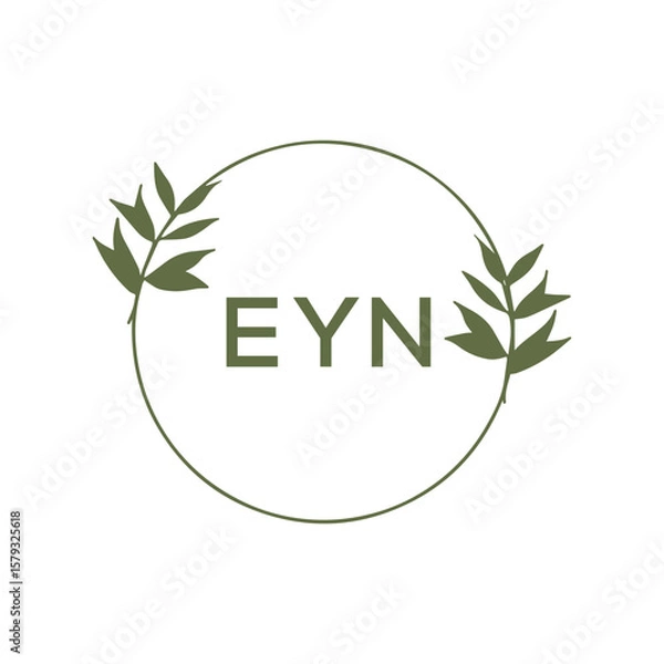 Obraz EYN Letter Initial Logo Design Template Vector Illustration