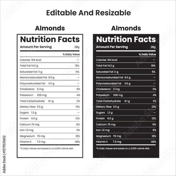 Fototapeta Pile of almonds and cashews, Assorted nuts nutrition fact in a decorative bowl on a wooden surface for healthy snacking