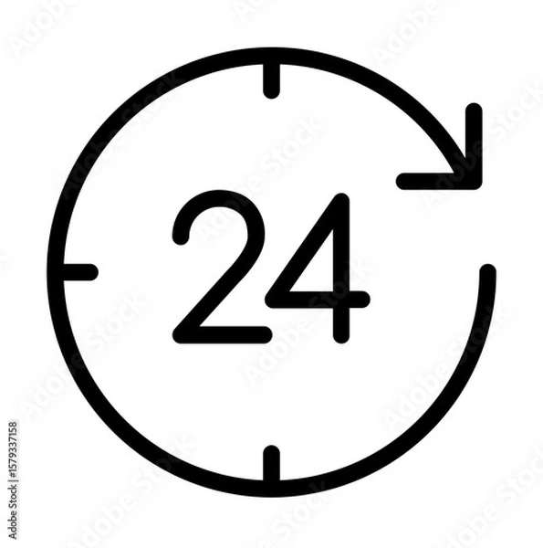 Obraz Minimal Analog Clock