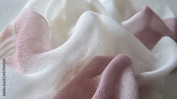 Fototapeta 3D Printed Synthetic Fabrics Simulating Natural Textures in Detail
