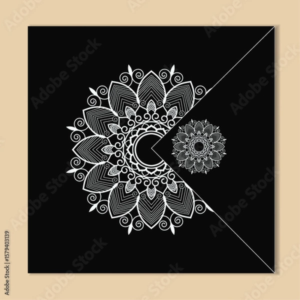 Obraz Intricate Mandala Vector Design – Decorative Boho Floral Pattern for Art, Tattoo, or Home Decor	Category
