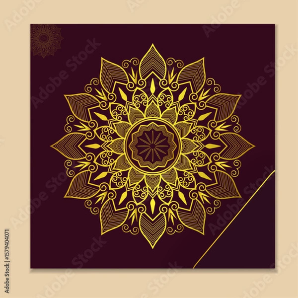 Obraz Intricate Mandala Vector Design – Decorative Boho Floral Pattern for Art, Tattoo, or Home Decor	Category
