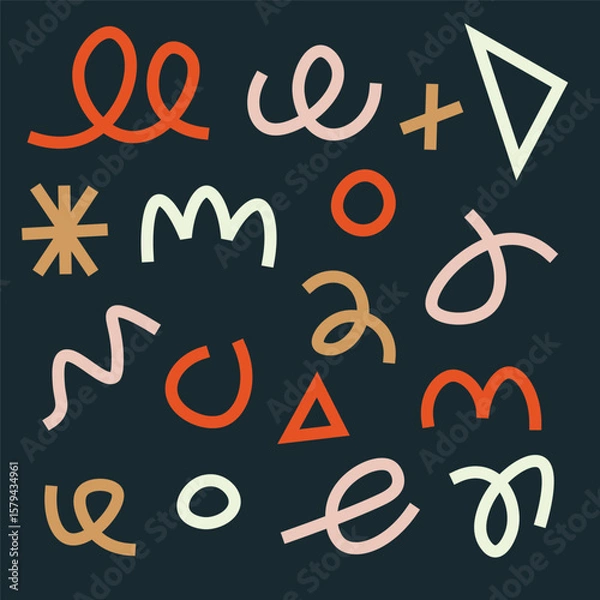 Fototapeta Hand drawn vector doodles