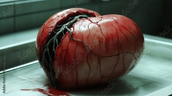 Obraz Torn Heart, Dark Vines, Bloody