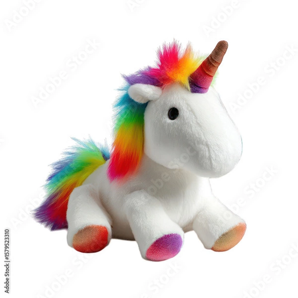 Obraz Rainbow Unicorn Plush Toy