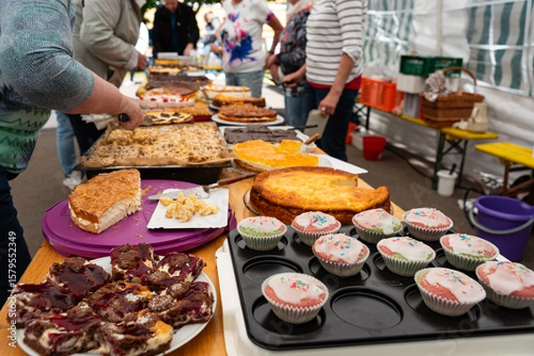 Obraz Kuchenbasar zum Dorffest