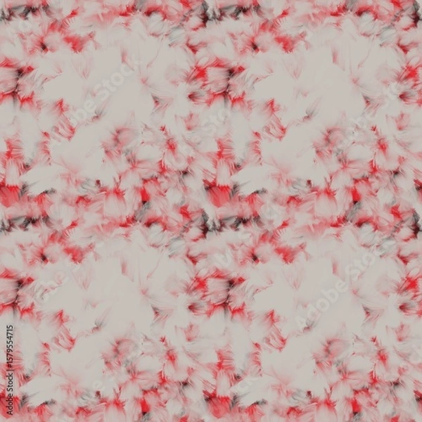 Fototapeta Seamless abstract textured pattern. Simple background black, grey, red and white texture. Digital brush strokes background. Designed for textile fabrics, wrapping paper, background, wallpaper, cover.