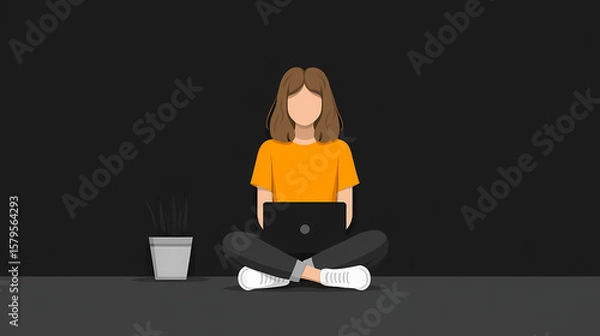 Fototapeta Modern Web Design Illustrations Website User Experience Graphics Engaging Visuals for Web Interfaces Creative Digital Art User Centered Website Concepts UX Design Elements
