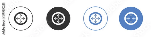 Fototapeta Large capacity icon concept. solid style icon designs for website, app, UI.