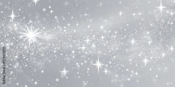Obraz Abstract Silver Sparkle Background (2)