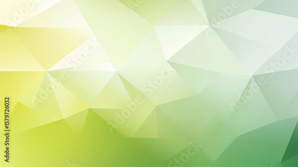 Fototapeta Green Polygon Abstract Background with Gradient Geometric Triangles and Low Poly Design for Modern Digital Art, Wallpaper, and Creative Graphic Template