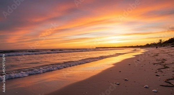 Obraz Sunset beach landscape