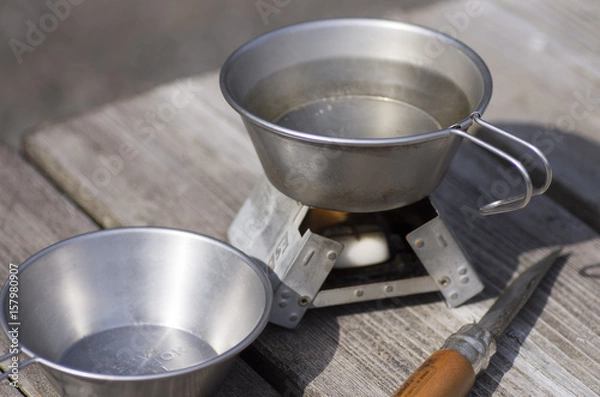 Obraz 簡易コンロでコーヒー