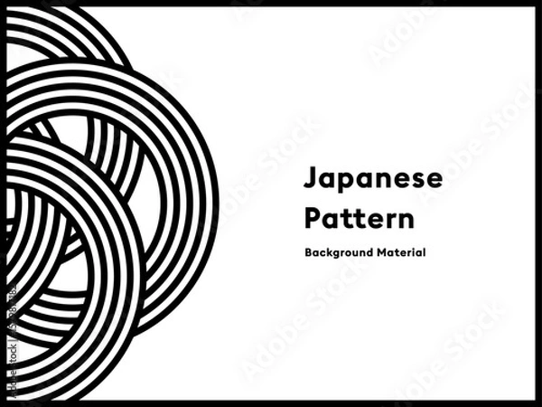 Obraz 和風で幾何学的な線の背景素材