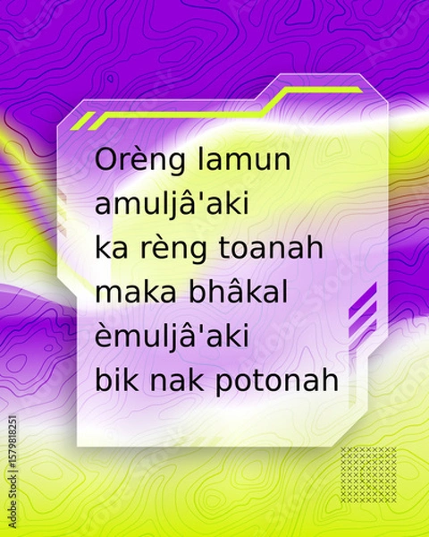 Obraz Robotic Gradient Poster Vector