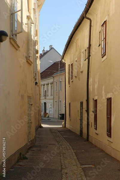 Obraz オーストリアの裏路地風景
