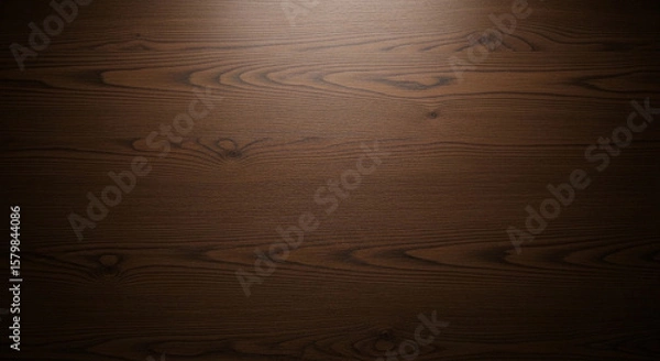 Fototapeta Close-up shot of a dark brown wooden surface with visible grain.