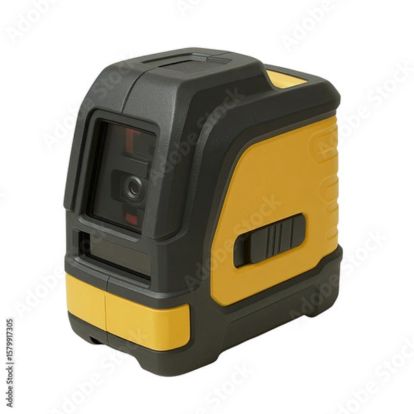 Fototapeta Isolate Transparent High-tech laser level tool designed for precision measurements and alignment in construction and engineering. PNG Die-Cut